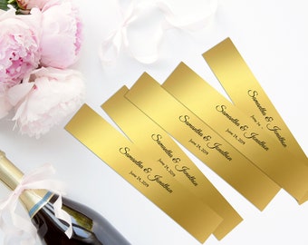 Wedding Invitation Belly Band, Gold Foil Invitation Belly Band, Invitation Bands Gold invitations, Paper Bands with Monogram