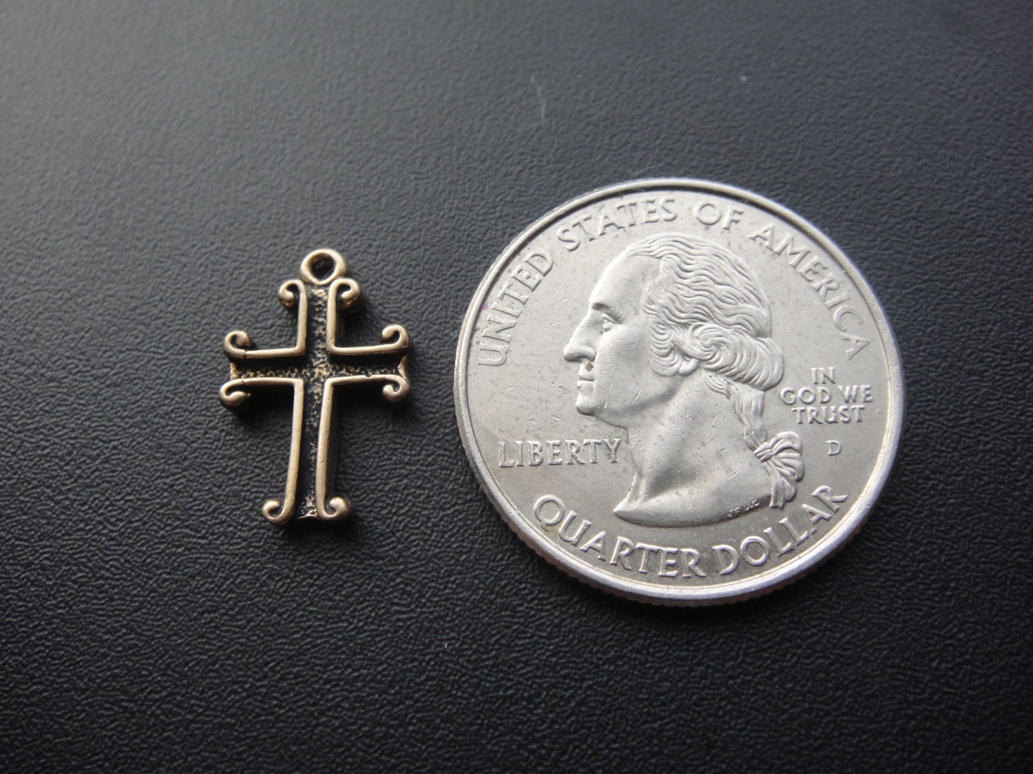 Solid bronze small cross bronze cross cross Etsy