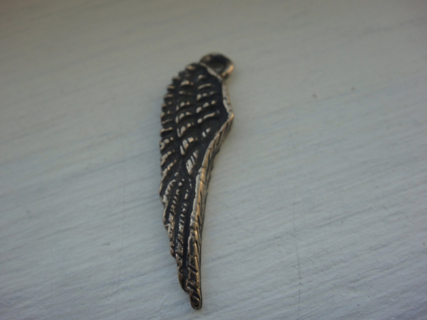 Solid Bronze Angel Wing Charm 1 Pc. Bronze Angel Wing Angel Etsy