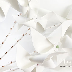 Paper WINDMILL - File CUT - Art Plotter File - Carta tagliata - Silhouette Cameo - Cricut Maker - Creazione di carte