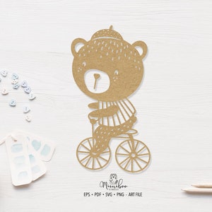 Baby BÄR - CUT Datei - Art Plotter Datei - Scherenschnitt - pdf svg png eps - Silhouette Cameo - Cricut Maker - Card Making - Logo