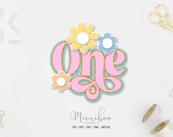 ONE svg, First Birthday, Topper, CUT file, Plotter File, Paper cut, Silhouette Cameo, Cricut Maker, Card making, Sublimation Graphic, Xtool