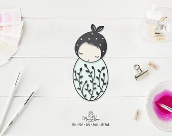 BABY - Baby Born SVG - CUT file - Art Plotter File - Paper cut - Silhouette Cameo - Cricut Maker - Card making - Sublimation Graphic