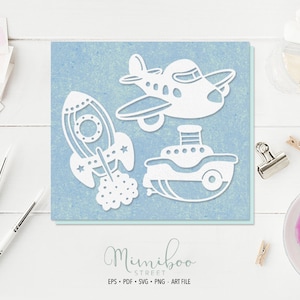 TOYS Boy - SVG - File CUT - File Art Plotter - Taglio carta - Silhouette Cameo - Cricut Maker - Creazione biglietti - Grafica a sublimazione