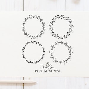 Corone di Natale - File CUT - Art Plotter File - Paper cut - pdf svg png eps - Silhouette Cameo - Cricut Maker - Creazione di carte