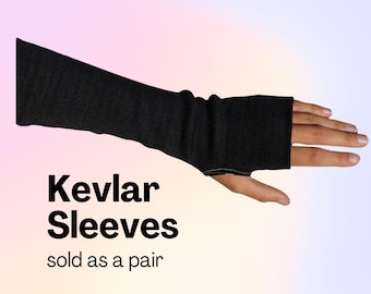 Mangas de Kevlar para girar sobre el fuego de forma segura / Ropa ignífuga / 100 % Kevlar, ligeras, transpirables y elásticas / Un par / Envío al día siguiente
