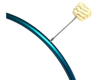 3 Wick Performance Fire Hoop / Custom Tubing Type, Size, + Color, / FireHoop + Removable Screw-In Wicks Included / Polypro & HDPE