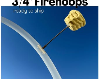 3/4" Fire Hoops Ready to Ship | Wicks Not Included | Multiple Sizes  | Polypro + HDPE | Lightweight Fire Hoop | Fire Dancing Flow Prop