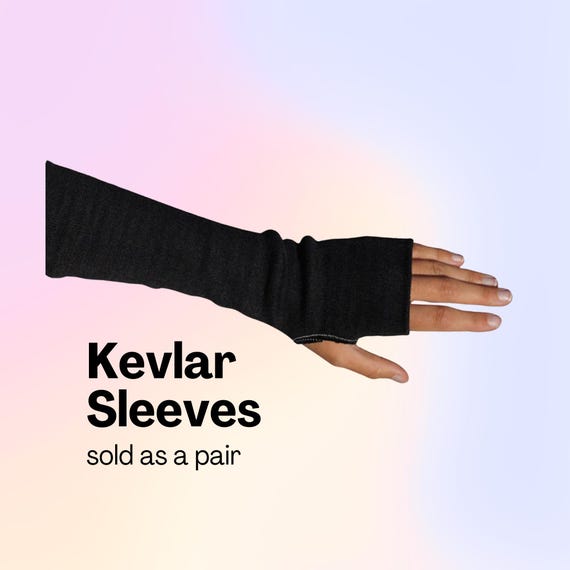 Kevlar Sleeves for Safe Fire Spinning | Fire Safe Clothing | 100% Kevlar, Light, Breathable, & Stretchy | One Pair | Ships Next Day