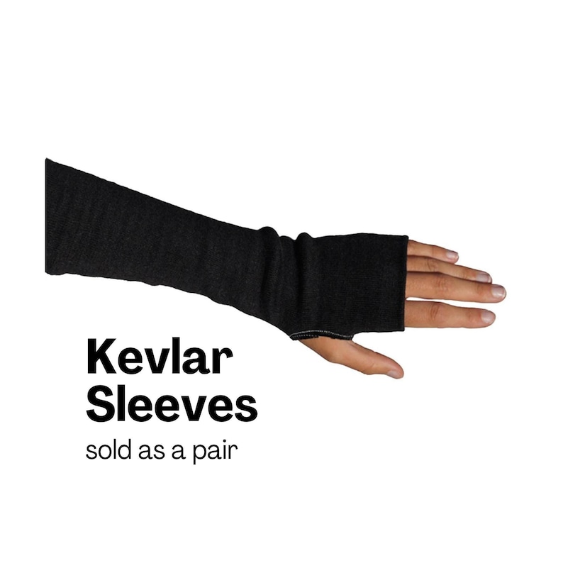 Kevlarärmar för säker brandspolning | Brandsäkra kläder | 100 % kevlar, lätta, andningsbara och stretchiga | Ett par | Skickas nästa dag bild 2