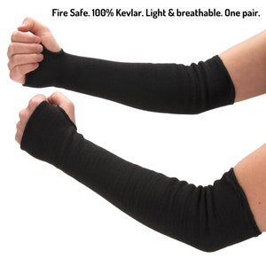 Kevlarärmar för säker brandspolning | Brandsäkra kläder | 100 % kevlar, lätta, andningsbara och stretchiga | Ett par | Skickas nästa dag bild 3
