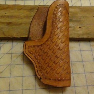 Leather Holster for Glock, CZ, and other compact autos