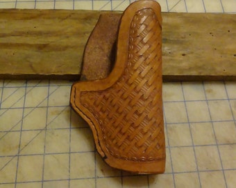 Leather Holster for Glock, CZ, and other compact autos