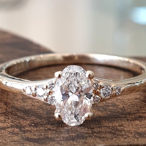 Blue Diamond Engagement Ring 1.03 Carat 14K White Gold Halo - Etsy ...