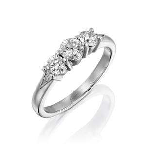 Diamond Engagement Ring 14k White Gold Rings For Women