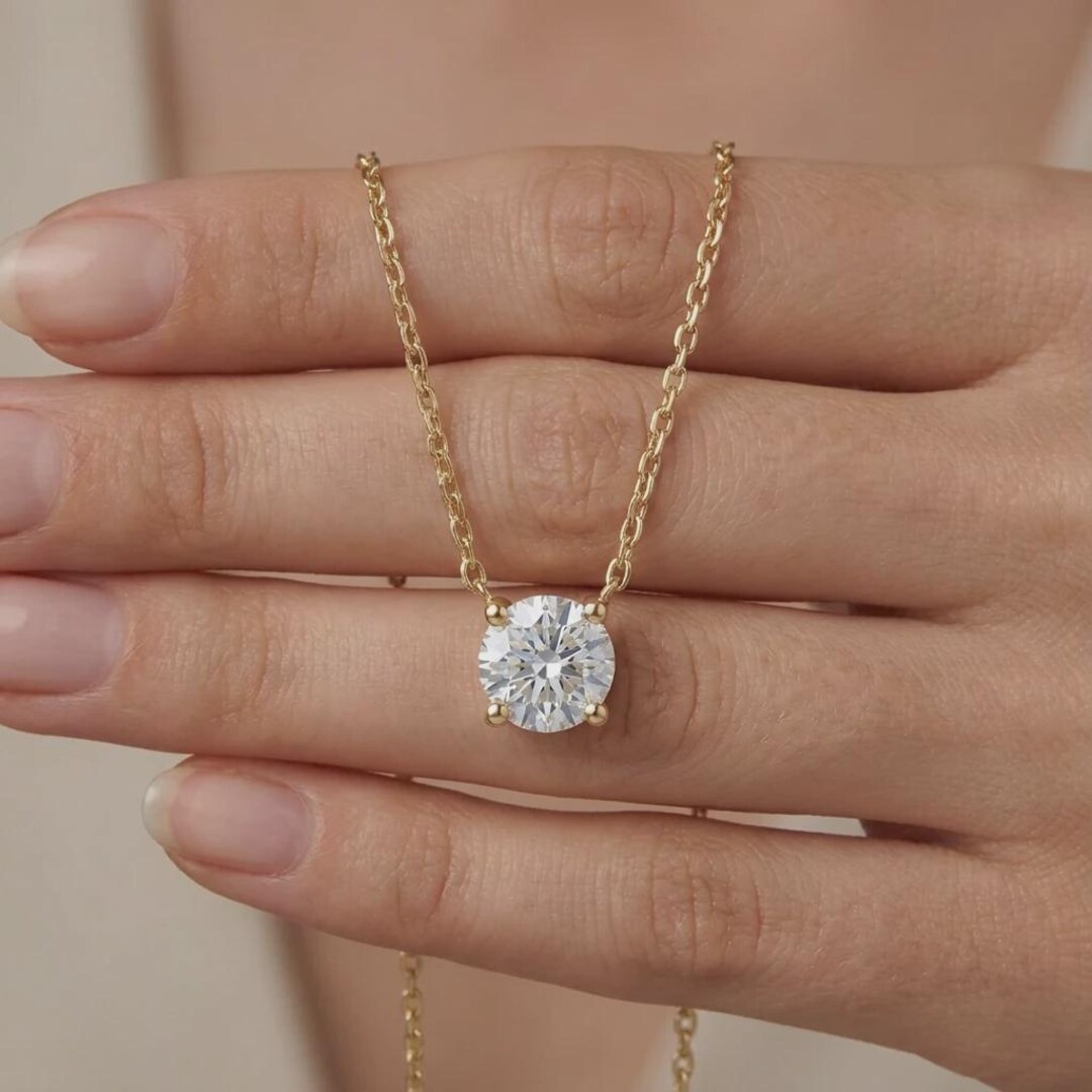 Collier Diamants 5,64 Ct Or Blanc 14k - Longueur 18 Pouces - Coupe Excellente - Neuf Avec étiquettes