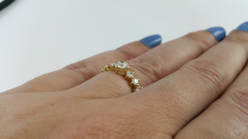 Art Deco Engagement Ring Unique Engagement Ring Diamond - Etsy