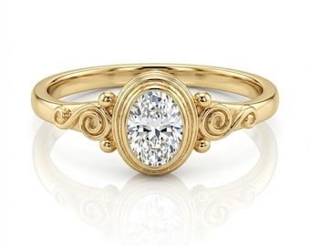 1,05 Carat (quilate) 10 K Oro Corte Redondo Blanco Diamante