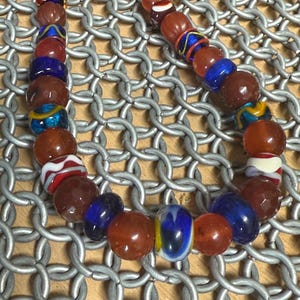 Ribe Bead and Carnelian Necklace