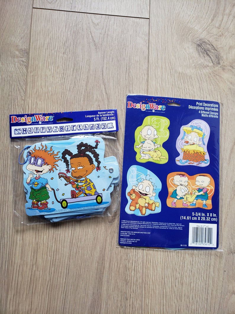 Word Search Rug Rats Vintage Nickelodeon Rugrats Birthday Party Banner and Print Decorations ...