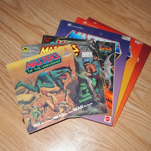 Vintage HeMan Masters of the Universe Book Lot