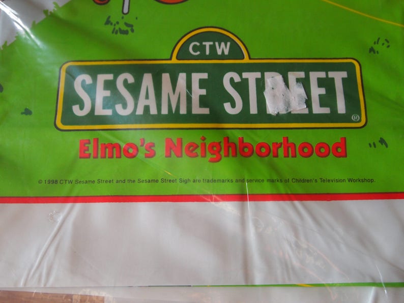 Sesame Street Elmo S Neighborhood Play Mat And 9 Figures Etsy