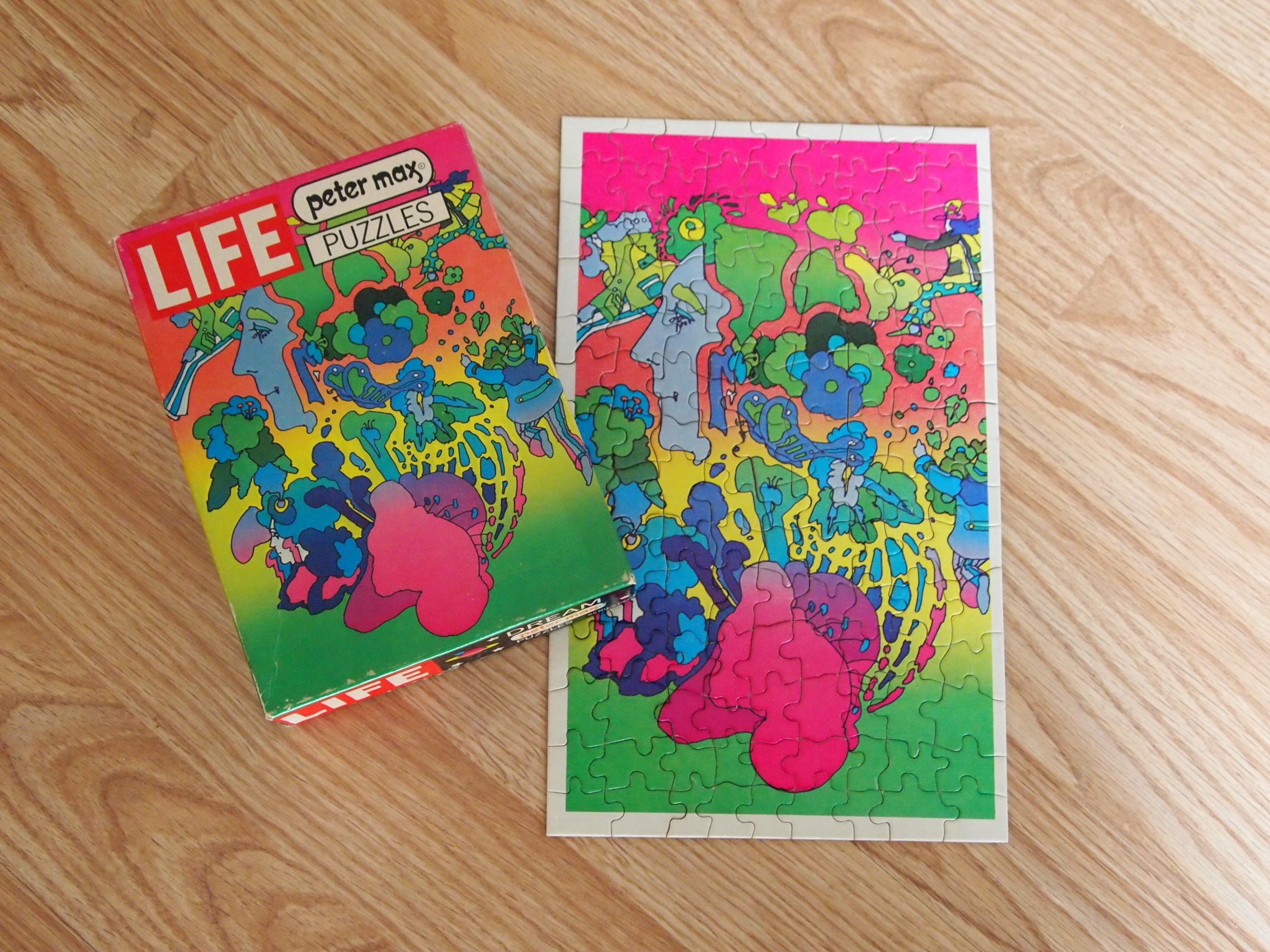 1970 Life Magazine Peter Max 126 Piece Dream Vintage Puzzle