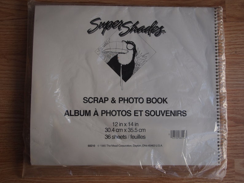 Album vintage des années 80 en spirale Mead Super Shades, neuf, scellé image 3