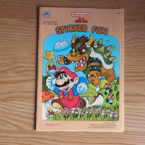 Nintendo Super Mario Brothers Sticker Fun Coloring Book