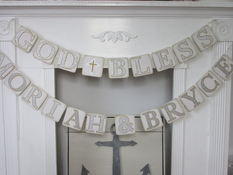 Baptism Christening Banner Etsy