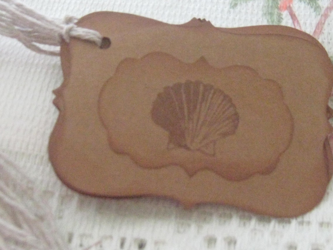 Hand Made Shell Gift Tags, Wish Tags, Hang Tags, Thank You Tags - Etsy