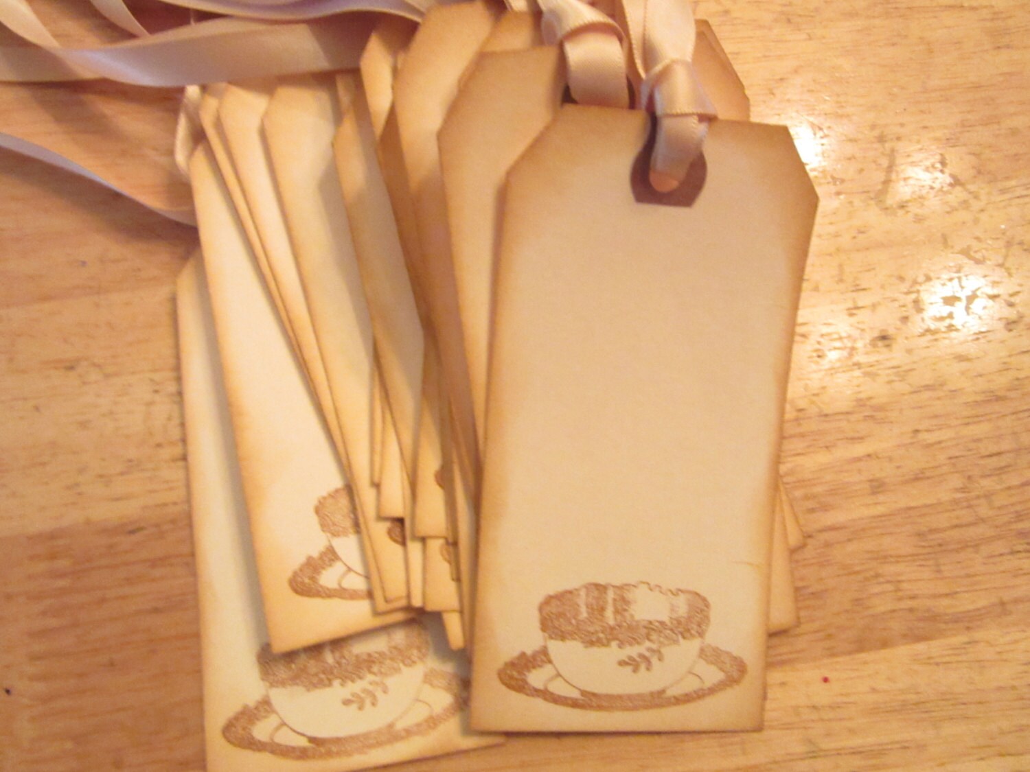 Tea Cup Gift Tags Wish Tags Thank You Tags Baby Shower Etsy