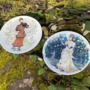 Vintage 1970&#39;s Henri D&#39;Arceau Limoges &quot;Women of the Century&quot; Collectible Porcelain Plates &quot;Sarah en Tournure&quot; or &quot;Colette&quot; (sold separately)