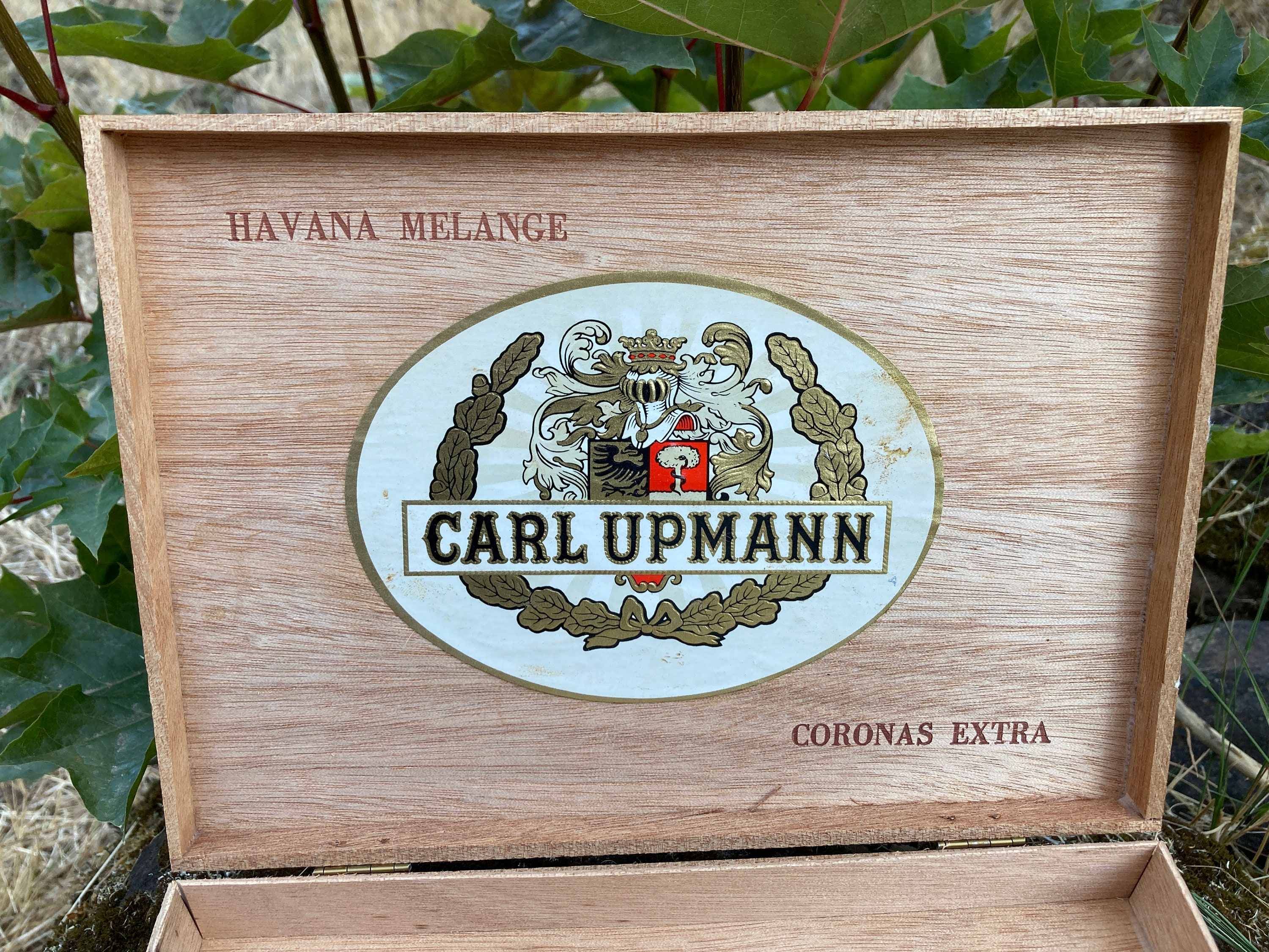 ヴィンテージ 空の木製カール アップマン シガー ボックス - Etsy 日本