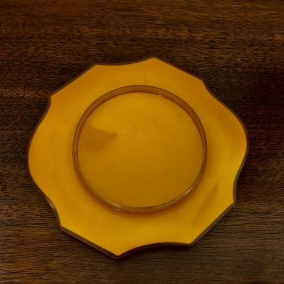 Vintage Vanity Dresser Glass Powder Jar with Pear… - image 6
