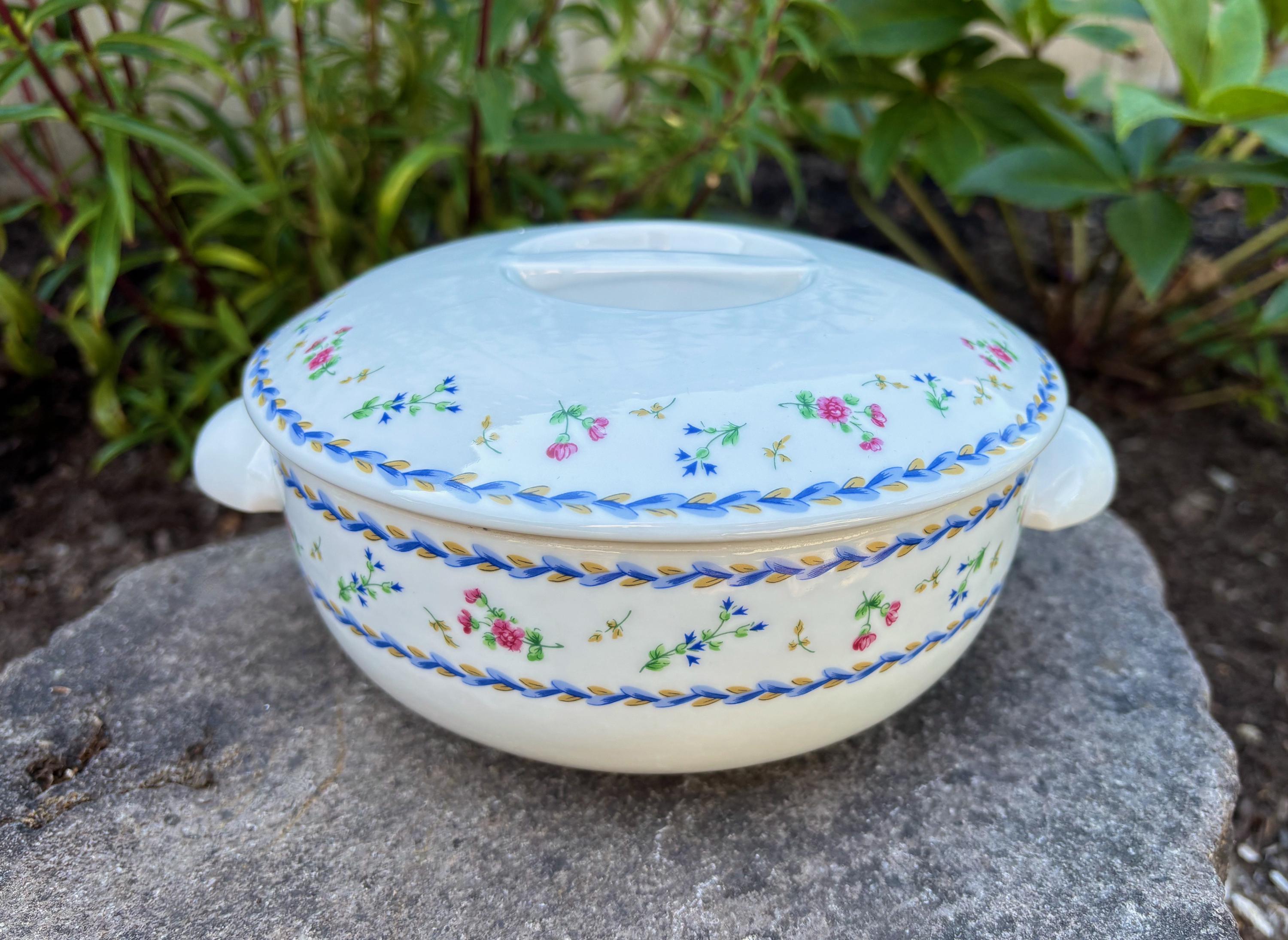 新品・未使用 リモージュ ベルナルド ブルーフラワー 21.2Φcm