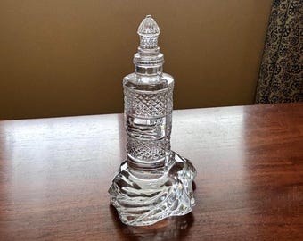 Vintage Waterford Collectible Cut Crystal Lighthouse, Made in Ireland, 7.25"