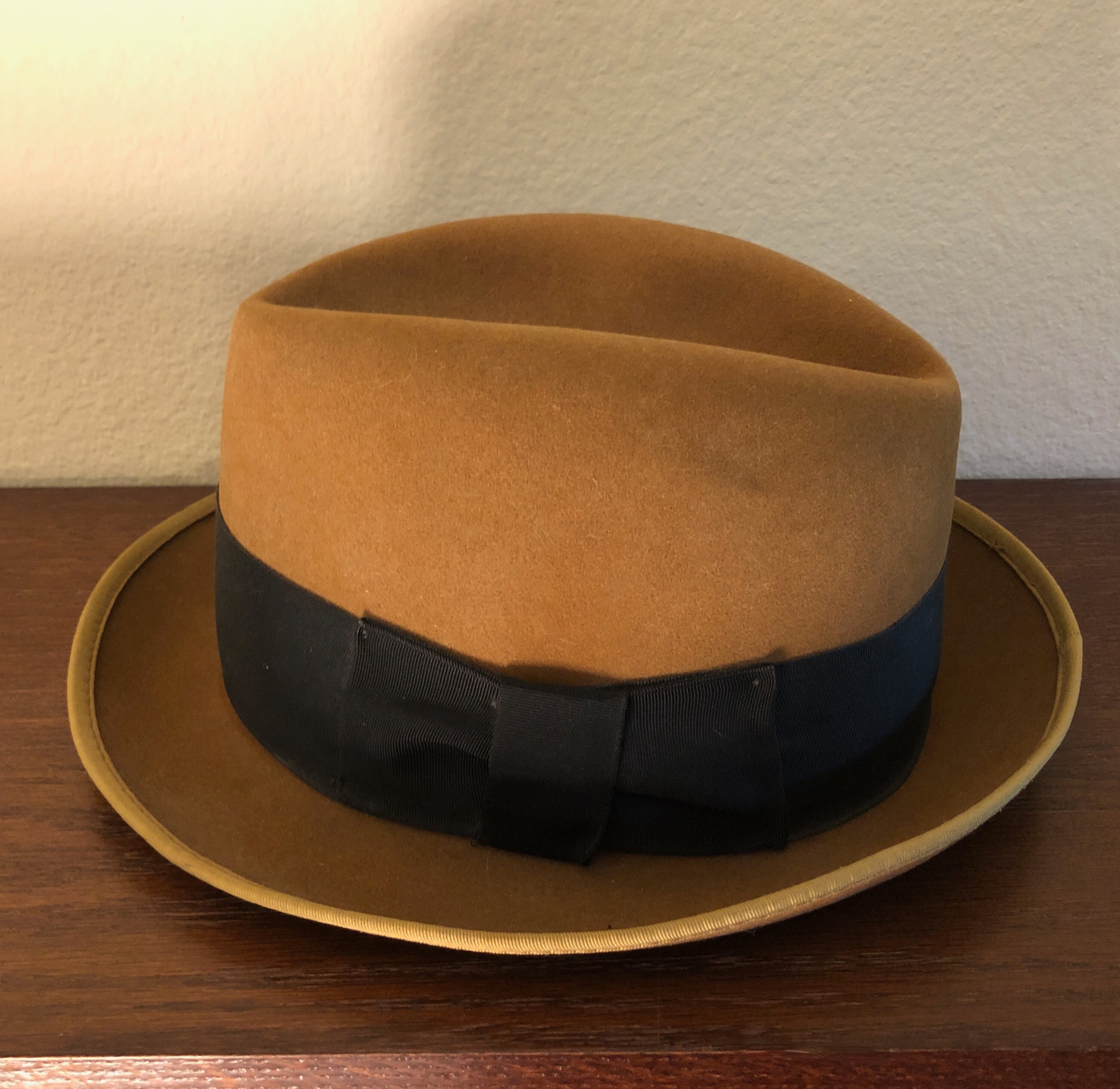 Vintage Fedora Hat Dynafelt Water Repellent Fur Blend With  display picture 1