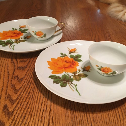 Snack Set Roses Etsy