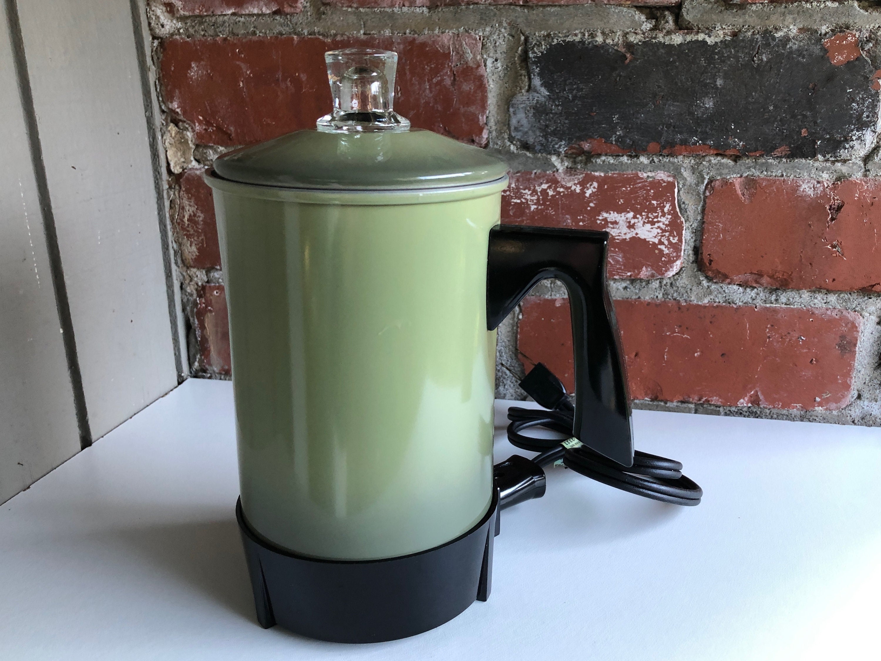 Vintage Percolator Electric Coffee Maker, Presto S-20, silver, used, good  condit