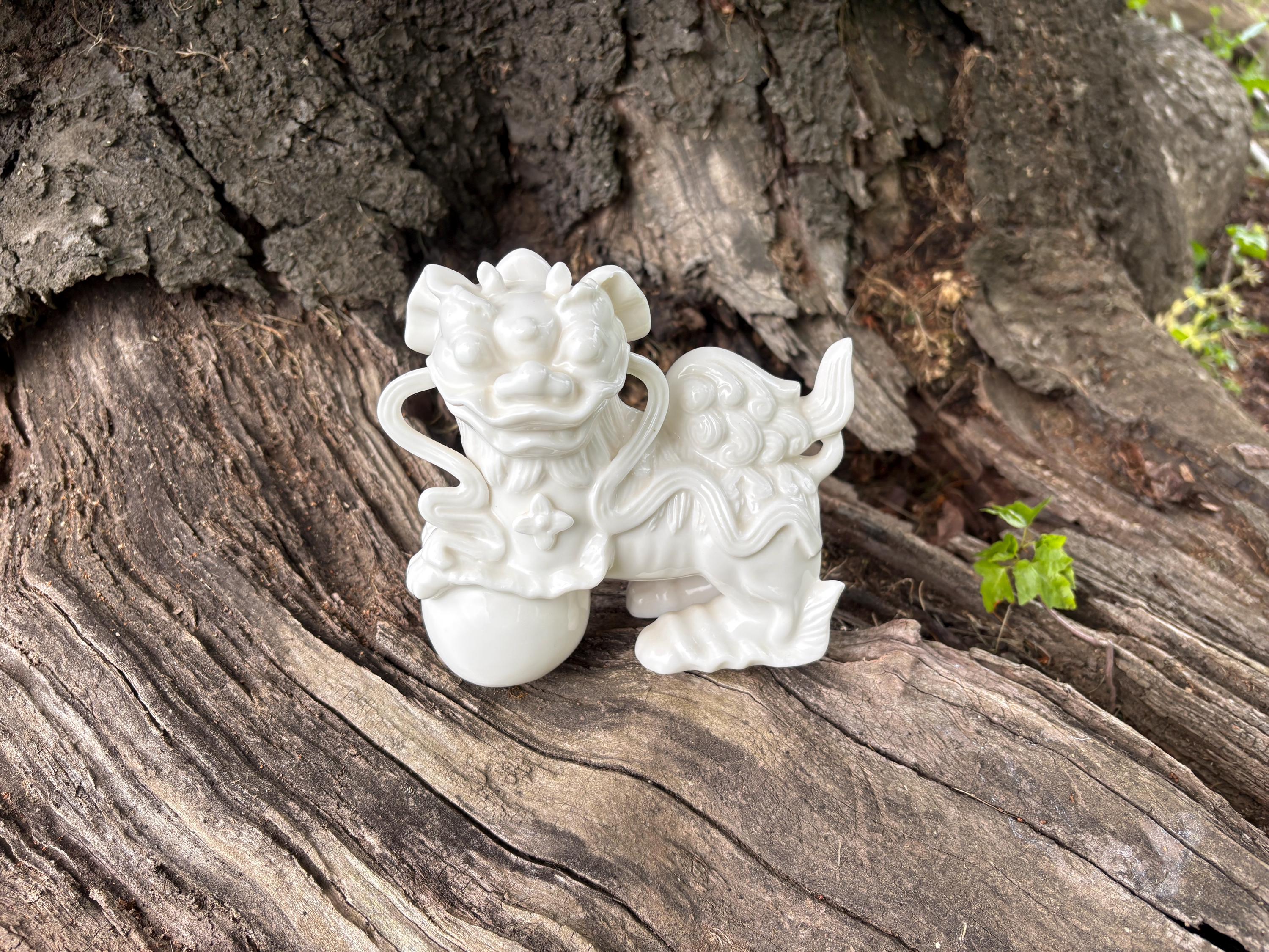 Vintage Porcelain Foo Dogs - Etsy