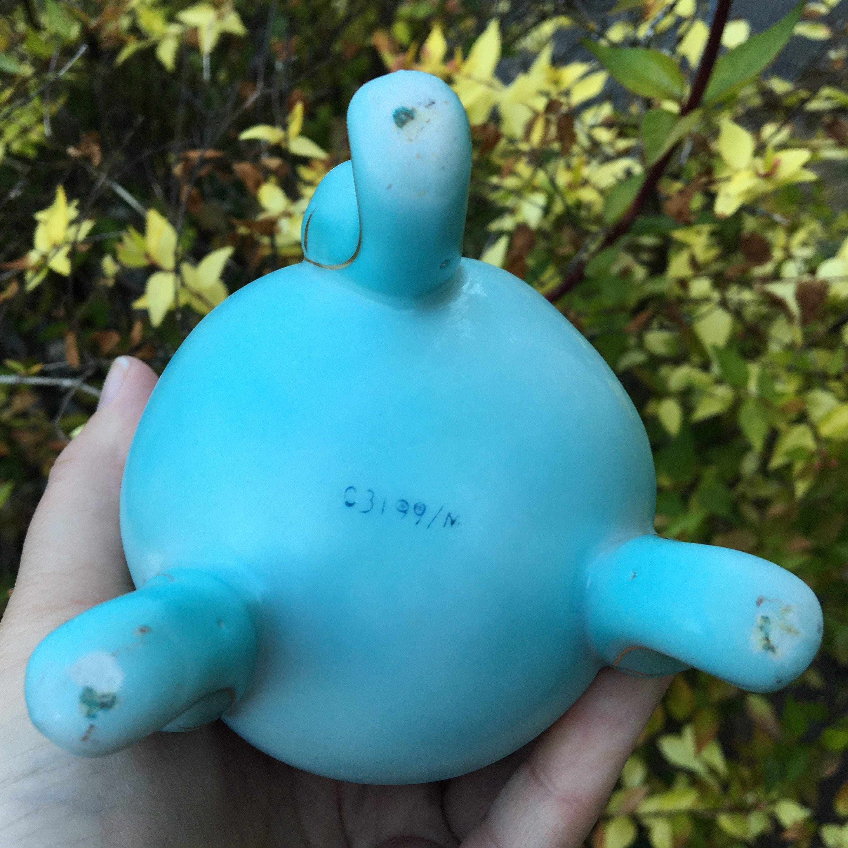 Vintage 3Footed Cracked Egg 5 Vase in Light Blue w/ Etsy