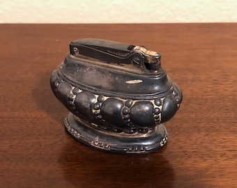 Vintage Ronson Crown Collectible Silver-Plated Table Lighter
