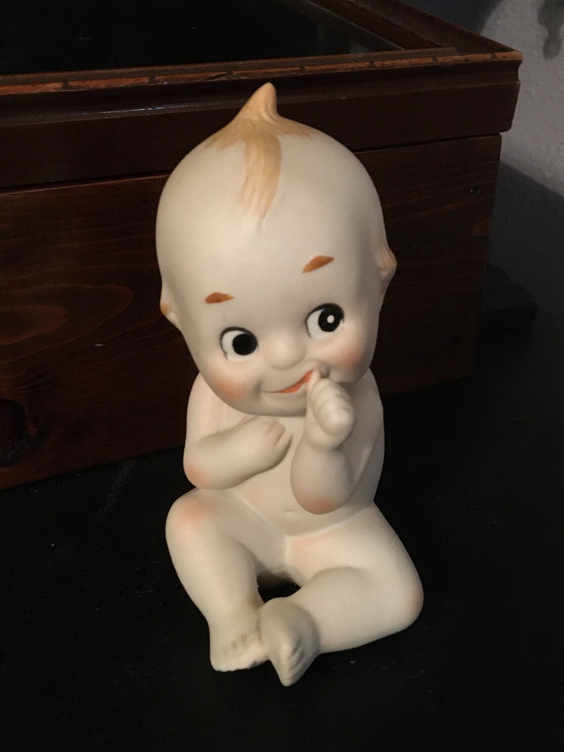 Vintage Lefton 4.5 Kewpie Doll Bisque Figurine KW228 Etsy