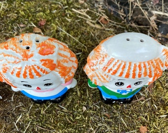 ヴィンテージ 手描き陶器 ラガディ アン アンド アンディ