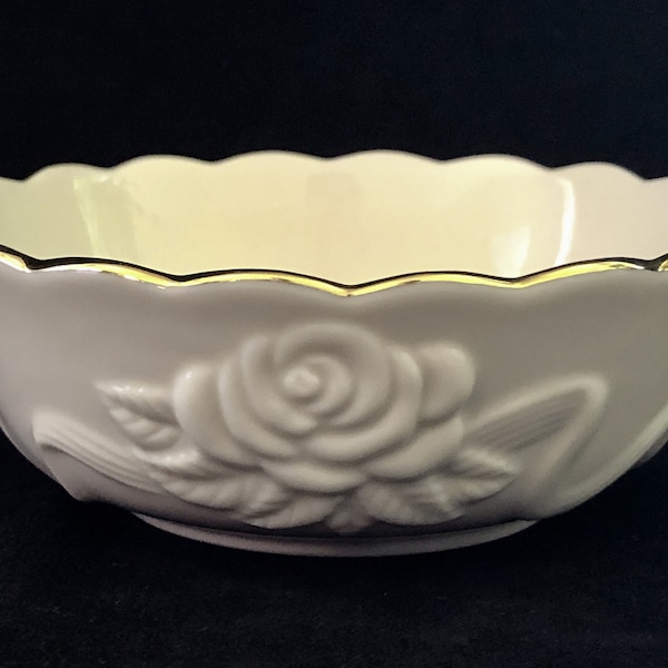 Lenox Porcelain Gold Trim Bowl Etsy