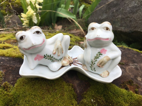 Frog Salt & Pepper Shaker Set Multi-colors