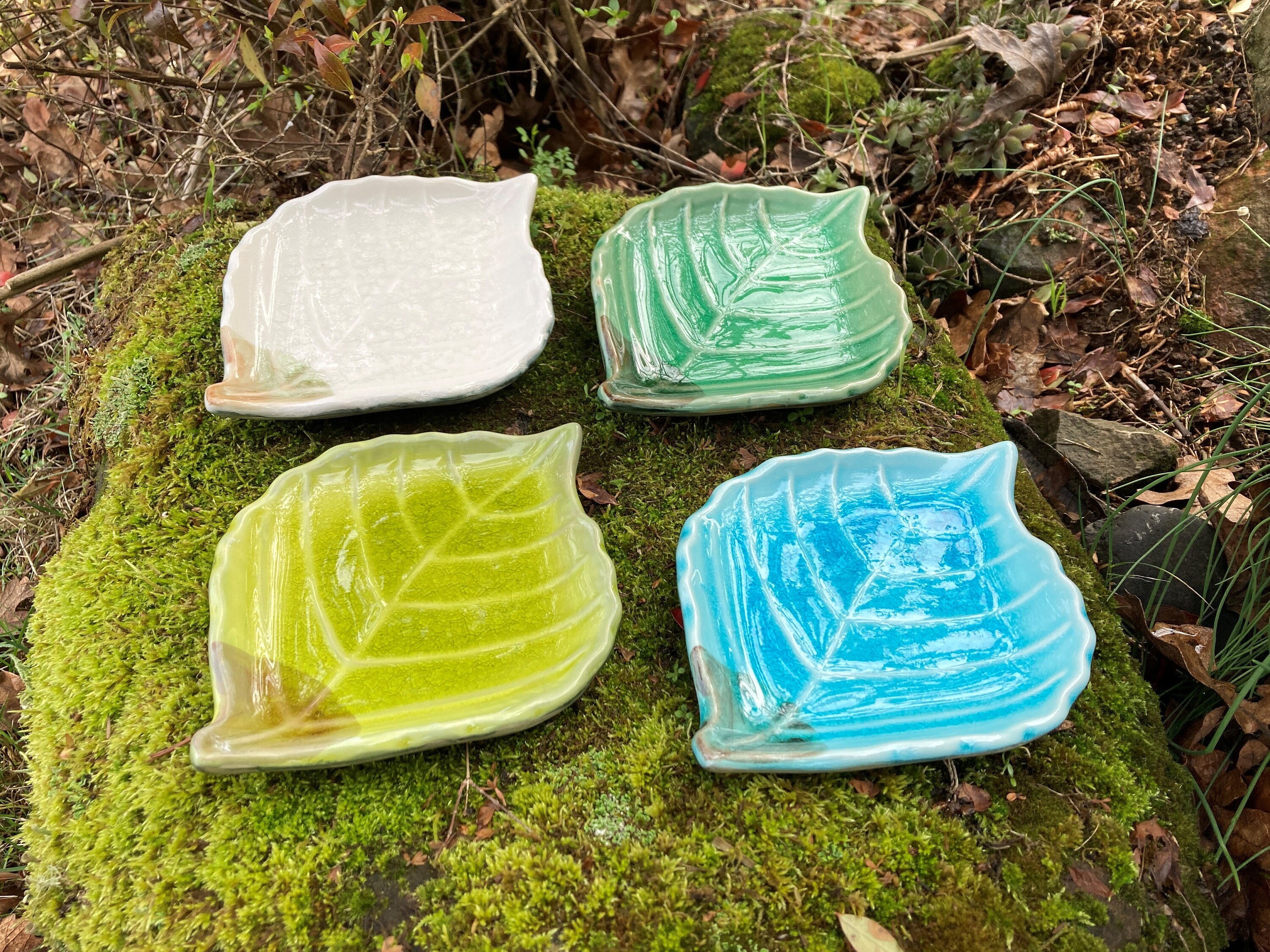 葉の陶器皿 - Etsy 日本