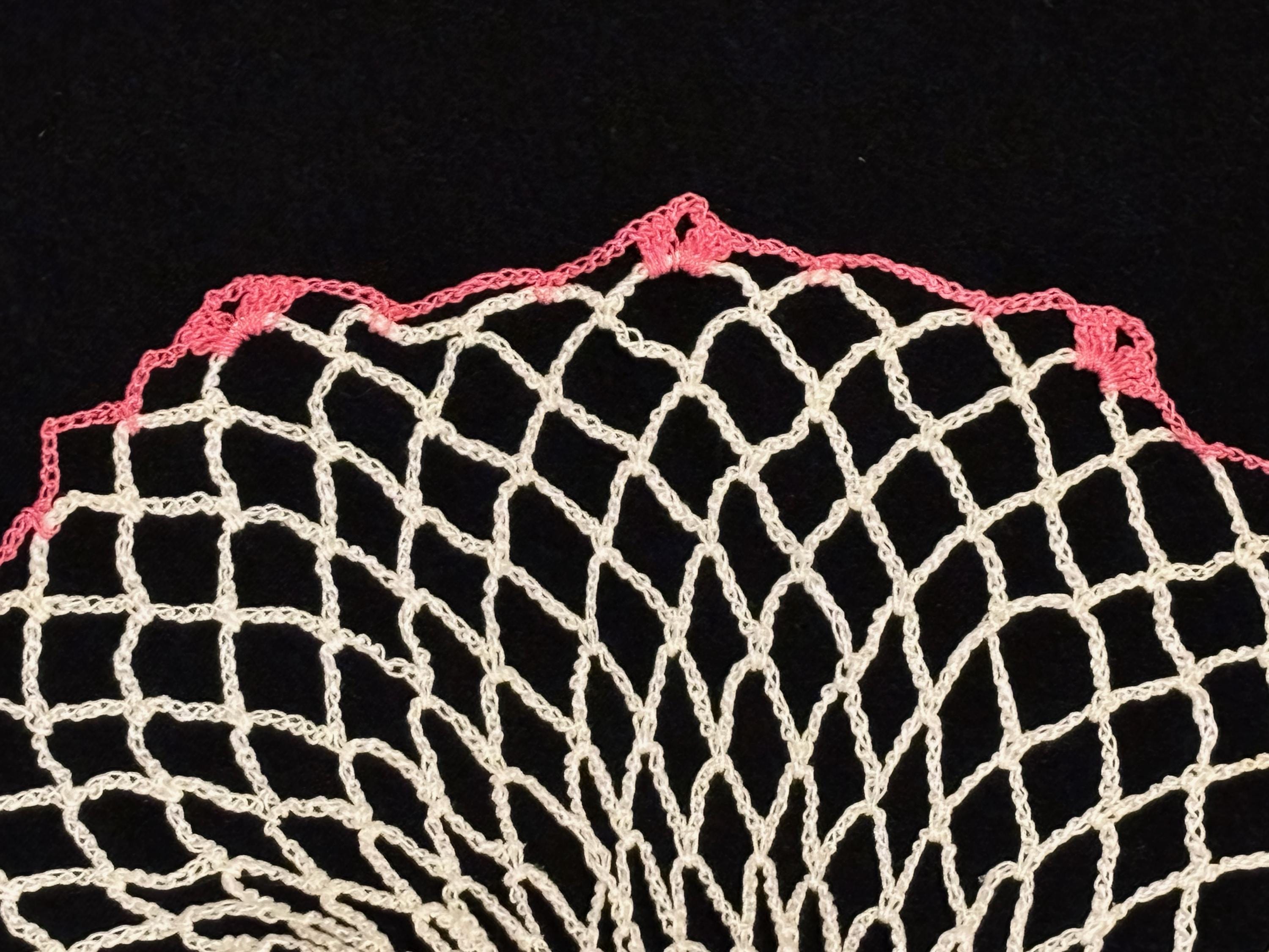 Öffenオッフェンpointed-DOILY / WHITE 38/24㎝ Vintage Hand Crocheted 24