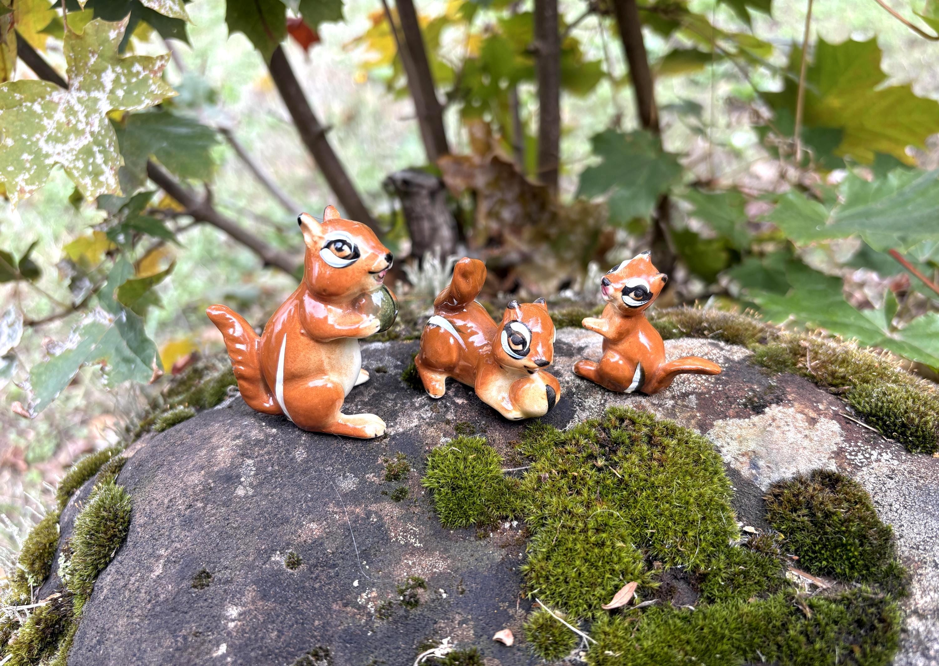 Vintage Chipmunk Figurine - Etsy